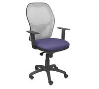 Chaise Jorquera Grise En Maille Bali Bleu Bleu