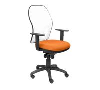 Chaise Jorquera Maille Blanche Siège Orange Bali Orange