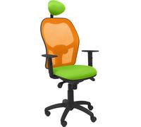 Chaise Jorquera maille orange Bali vert pistache Assise avec appui-tête fixe