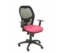 Chaise Jorquera Noir Maille Similaire Siège Rose Noir