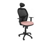 Chaise Jorquera Noir Mesh Fixe Siège en-tête Bali Rose Palido 15SnBali710C