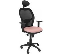 Chaise Jorquera Noir Mesh Fixe Siège en-tête Bali Rose Palido 15SnBali710C Rose G