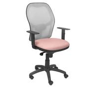 Chaise Jorquera Siège En Filet Gris Bali Rose Pâle Rose