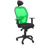 Chaise Jorquera Vert Maille Bali Noir Siège Avec Appui-Tête Fixe Vert