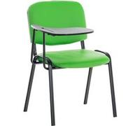 Chaise Ken en similicuir avec tablette rabattable , Vert Vert G