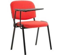 Chaise Ken en tissu avec tablette rabattable , Rouge