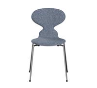 Chaise La Fourmi/Ant™ avant rembourré structure chromé seat shell lavender colored ash
