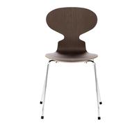 Chaise La Fourmi/Ant™ placage naturel chromed steel base
