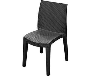 Chaise Lady Imp. - Rotin, Couleur Anthracite