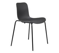 Chaise Langue Stack structure noir black powder coated steel base
