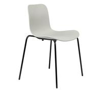 Chaise Langue Stack structure noir black powder coated steel base