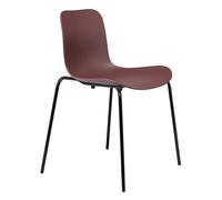 Chaise Langue Stack structure noir black powder coated steel base