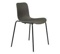 Chaise Langue Stack structure noir black powder coated steel base