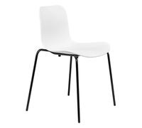 Chaise Langue Stack structure noir black powder coated steel base