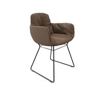 Chaise Leya accoudoir haut cuir Sahara Freifrau Manufaktur COMPOSITION AVANTAGEUSE - FREIFRAU LEYA