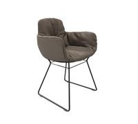 Chaise Leya accoudoir haut cuir Sahara Freifrau Manufaktur COMPOSITION AVANTAGEUSE - FREIFRAU LEYA