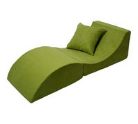 Chaise longue 3 en 1 multi-usage vert