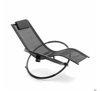 InnovaGoods Chaise longue pliante Rockorb – bascule orbitale – multicolore