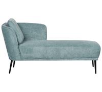 Chaise Longue à Gauche avec Coussin Méridienne de Salon en Tissu Bleu Artheze