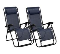 Chaise longue Abbey Camp® IV Bleu TU