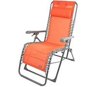 Chaise longue Aktive Textilène Orange 160 x 76 x 52 cm