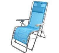 Chaise longue Aktive Textilène Bleu 160 x 76 x 52 cm Bleu G