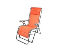 Chaise longue Aktive Textilène Orange 160 x 76 x 52 cm