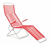Chaise longue Altorfer Outdoor Embru Rouge trafic RAL 3020 - EMBRU 1021004 RAL 3020