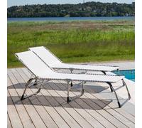 Chaise longue alu Amigo XXL Fiam, 75x40x0 cm