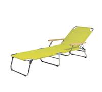 Chaise longue alu avec accoudoirs Amigo Fiam, Designer Francesco Favagrossa, 29x69x0 cm