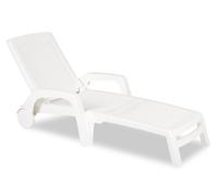 Chaise longue Bahama Bica en techno rotin blanc