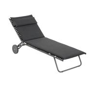 Chaise longue Bayanne Sunbed Lafuma noir, 77x81 cm