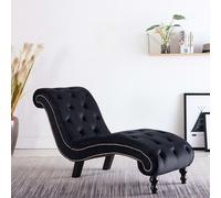 Chaise Longue Bleu Velours Salon Chambre à Coucher Bureau Meuble vidaXL