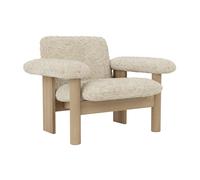 Chaise longue Brasilia peau de mouton WxHxD 93x68x77cm