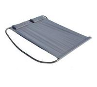 Chaise longue concept usine L. 196 cm gris H. 42 cm en acier non empilable non pliable gris G