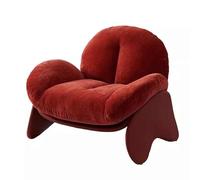 Chaise longue contemporaine Milan Blob - Assise sculpturale organique minimaliste italienne, revêtement luxueux en velours avec base incurvée en résine