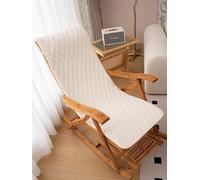 Chaise Longue Coussin Quatre Saisons Respirant Rocking Chair Coussin Couleur Unie mèche Chaise avec laçage antidérapant Coussin de siège pour Bureau à Domicile