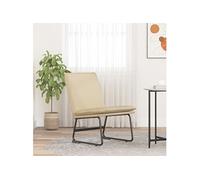 Chaise longue Crème 52x75x76 cm Tissu