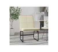 Chaise longue Crème 54x75x76 cm Similicuir