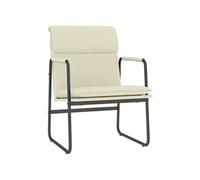 Vidaxl Chaise Longue Crème 55x64x80 Cm Similicuir