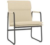 Chaise longue Crème 55x64x80 cm Tissu Crème G