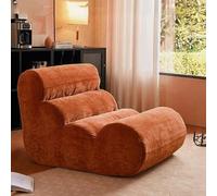 Chaise Longue de cheminée Togo, canapé d'angle, canapé de Sol Paresseux à Compression sous Vide, éponge à Rebond élevé et Tissu tissé Doux, Pouf Haut de Gamme Non compressé for Salon(Caramel)