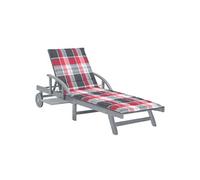 Vidaxl Chaise Longue De Jardin Avec Coussin Bois D'acacia Solide