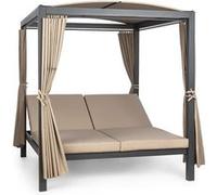 Hermitage Double XL balancelle 2 pers structure acier auvent rideaux