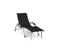 Sunnyvale chaise longue avec repose-pieds en aluminium 4 marches