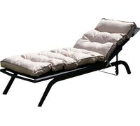 Chaise longue de jardin Coussin pour chaise de pont Coussin pour chaise longue - 190 cm - beige
