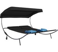 Chaise longue de jardin double Deux Bindox Toit de la chaise longue