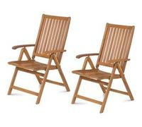 Chaise longue de jardin FIELDMANN FDZN 4001-T accacia 5 positions pliable Marron G