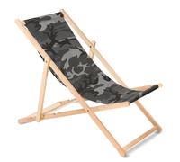 Chaise longue de jardin GreenBlue GB183 camouflage gris