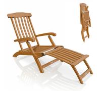 Chaise longue de jardin pliable Evia Nature
